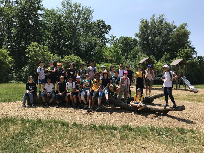 Klassenfoto im Lainzer Tiergarten