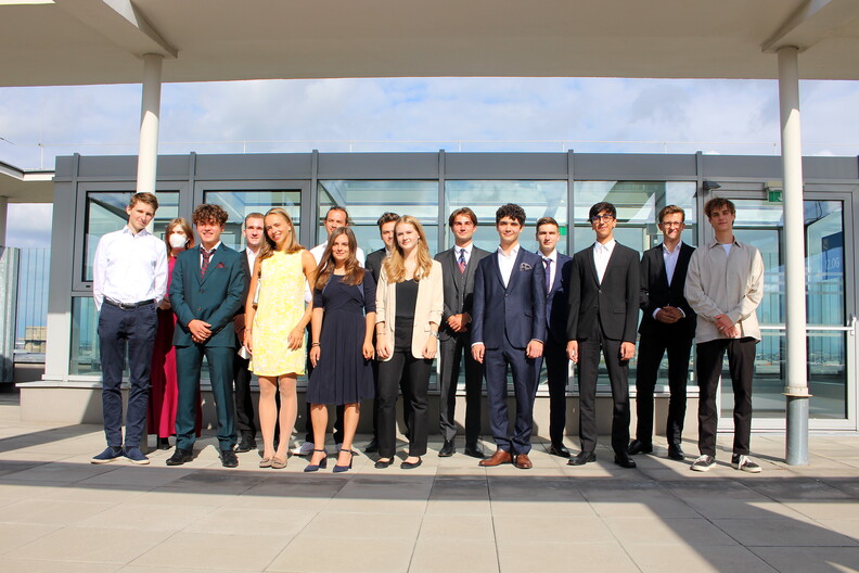 Gruppenfoto Preisverleihung (© Andreas Capek/Universität Wien)